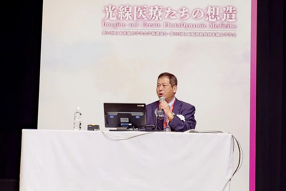 第36回日本光線力学学会学術講演会の会長を務めた高知大学医学部泌尿器科教授の井上啓史氏。